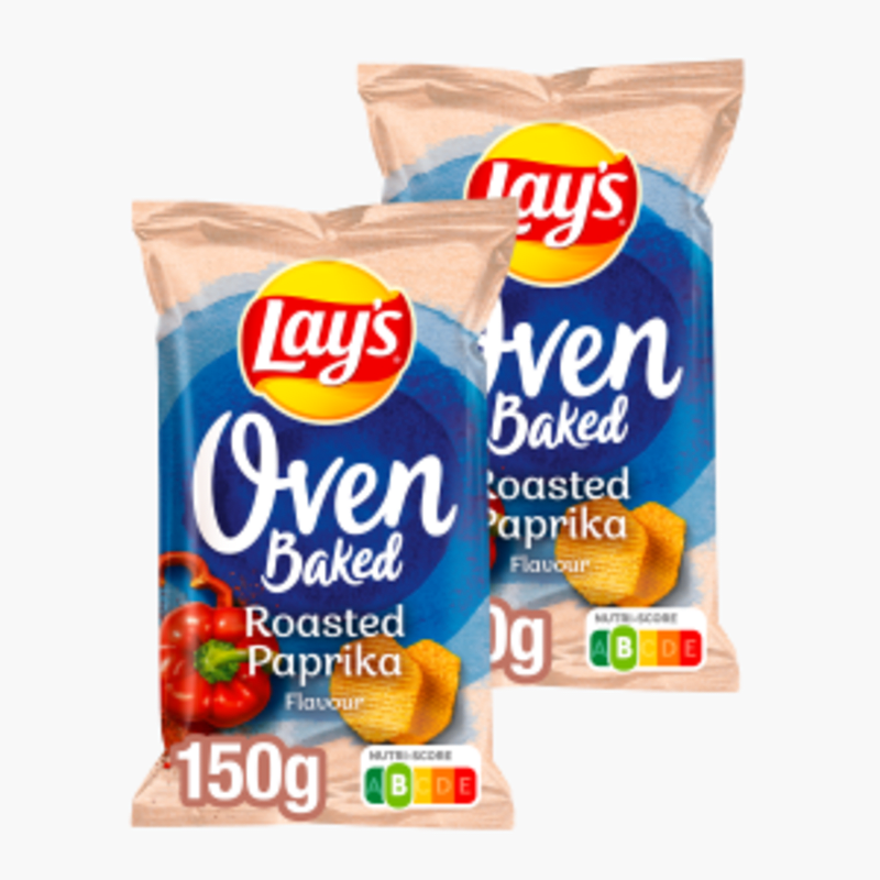 Lay's Oven Baked Paprika Chips 150g 2x