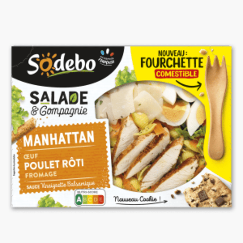 Sodebo - Salade Manhattan poulet rôti (320g)