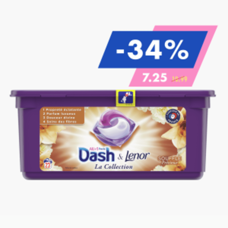 Dash pods & Lenor - Souffle précieux (x23)