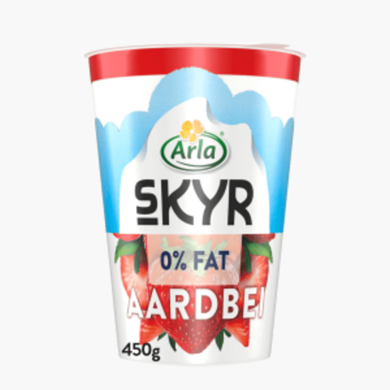 Arla Skyr aardbei yoghurt 0% vet 450g