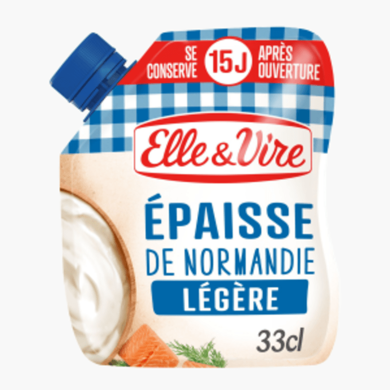 Elle & Vire - Crème épaisse légère 12% Mat.Gr. (33 cl)