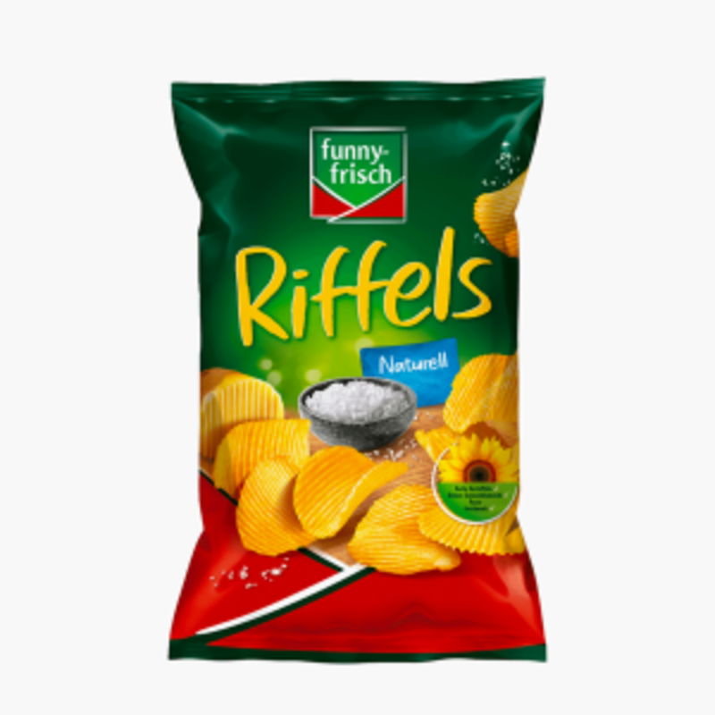 Funny Frisch Riffels Chips Naturell 150g