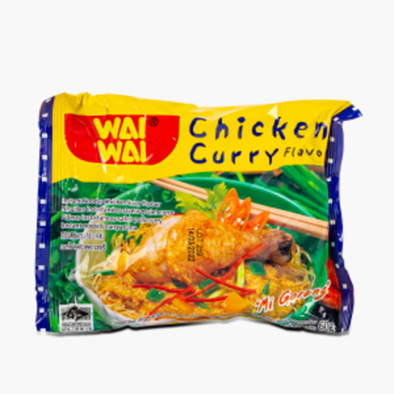 Wai Wai - Nouilles instantanées Poulet curry (60g)