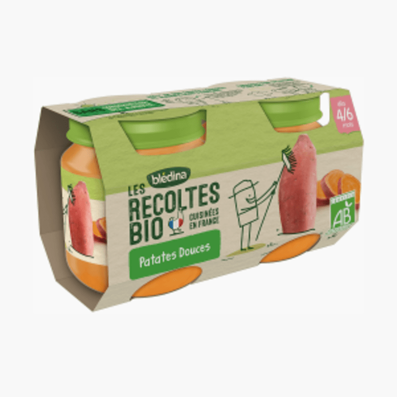 Blédina - Les récoltes Bio - Petit pot patates douces (230g)