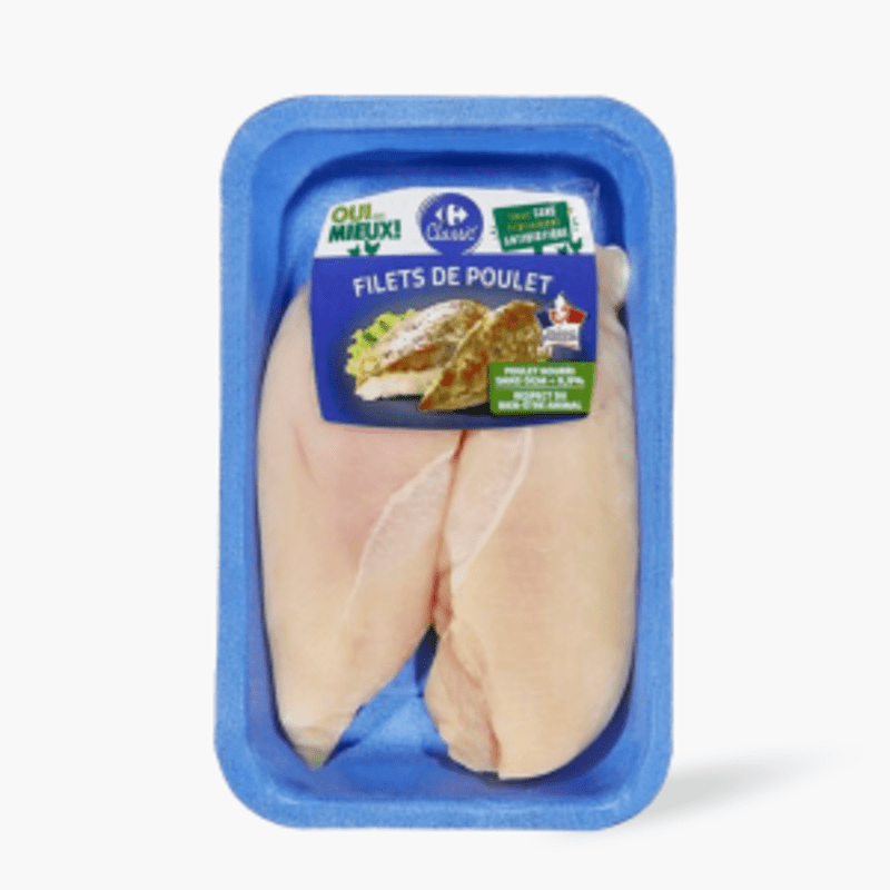 Carrefour - Filets de blancs de poulet (2x150g)