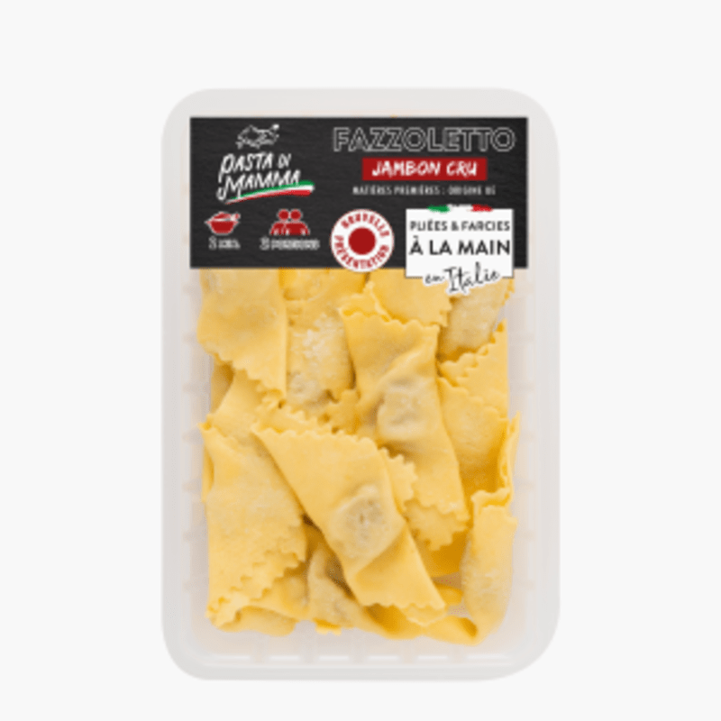 Pasta di Mamma - Pâtes farcies Fazzoletto Jambon cru (250g)