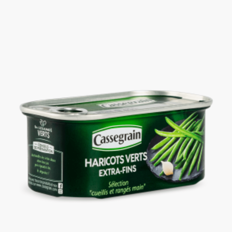 Cassegrain - Haricots verts extra-fins poids net égoutté (390g)