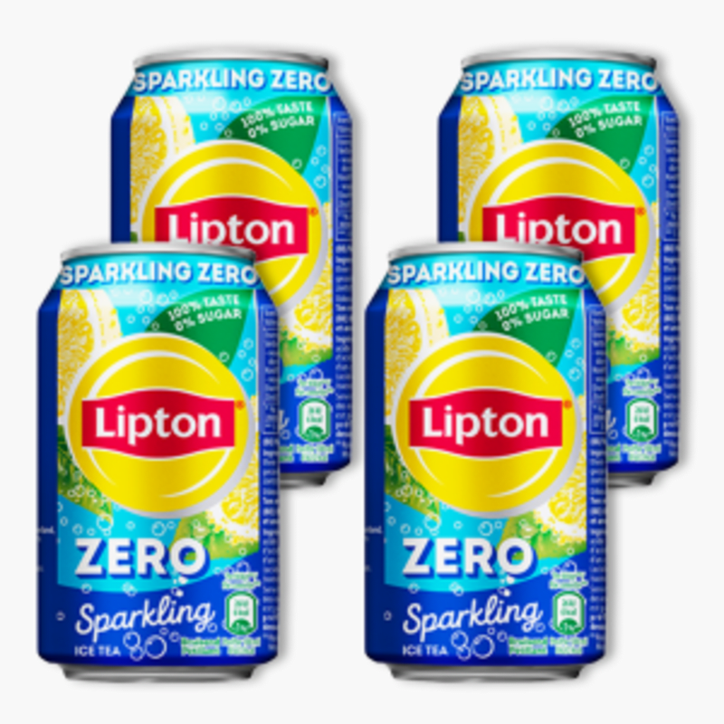 Lipton Ice Tea Sparkling Zero 33cl 4x