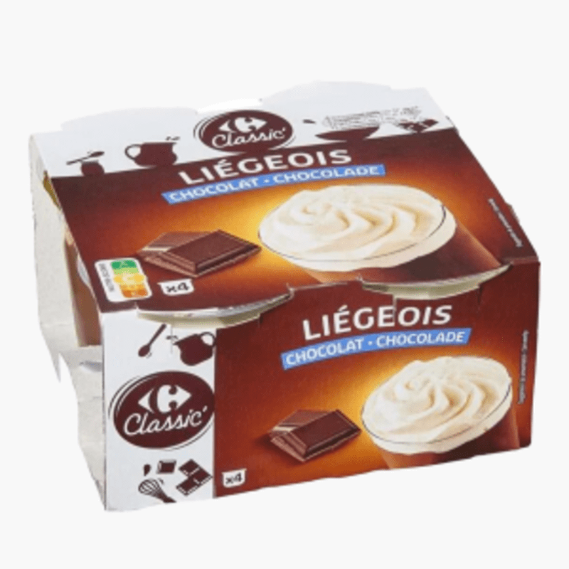 Carrefour - Liégeois Chocolat (4x100g)