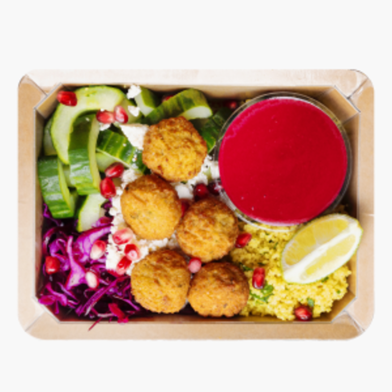 Beets & Roots Plate Hummus Falafel 400g