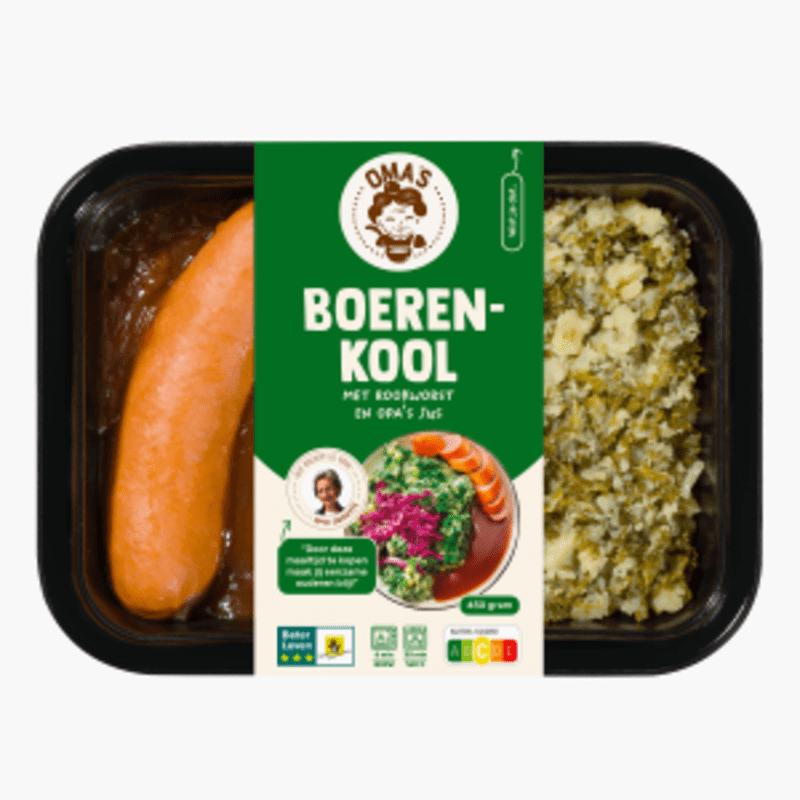 Oma's Soep Stamppotje boerenkool met rookworst 450g