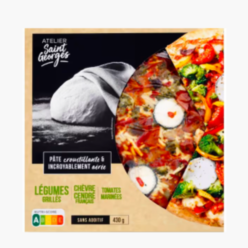 Atelier Saint Georges - Pizza légumes grillés chèvre (430g)