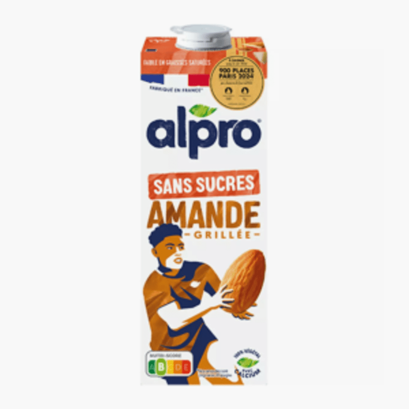 Alpro - Lait d'amande grillée sans sucres (1l)