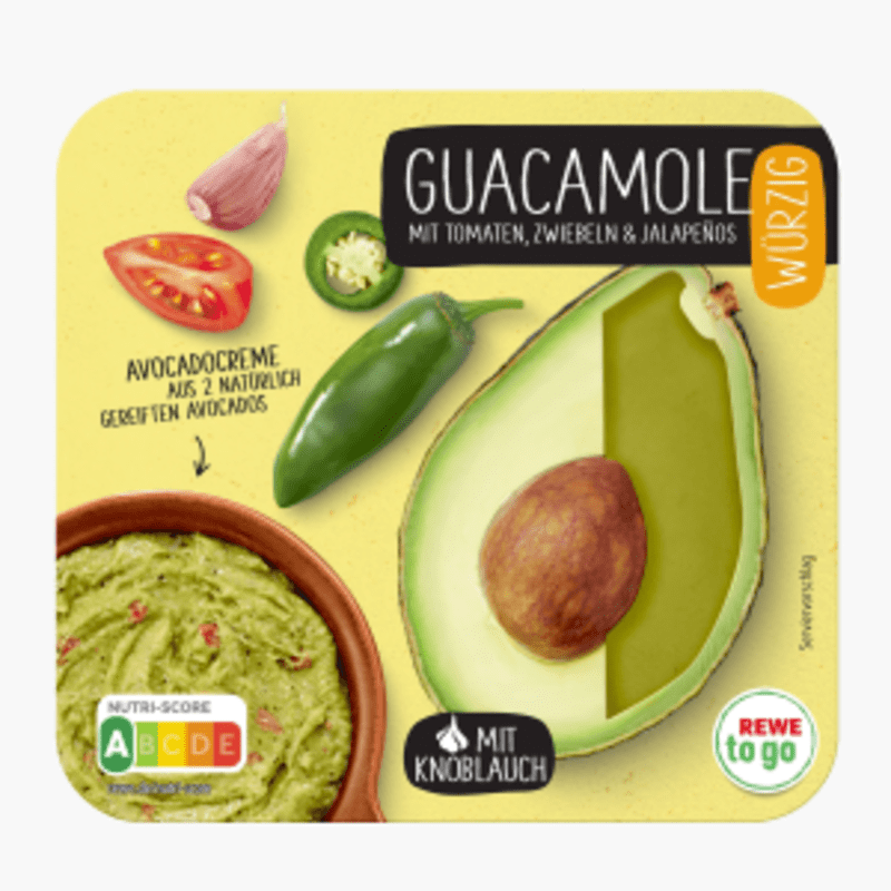 Rewe To Go Guacamole Würzig 150g