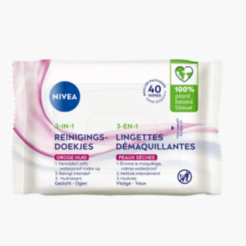 Nivea 3in1 Zachte Reinigsdoekjes 40st.