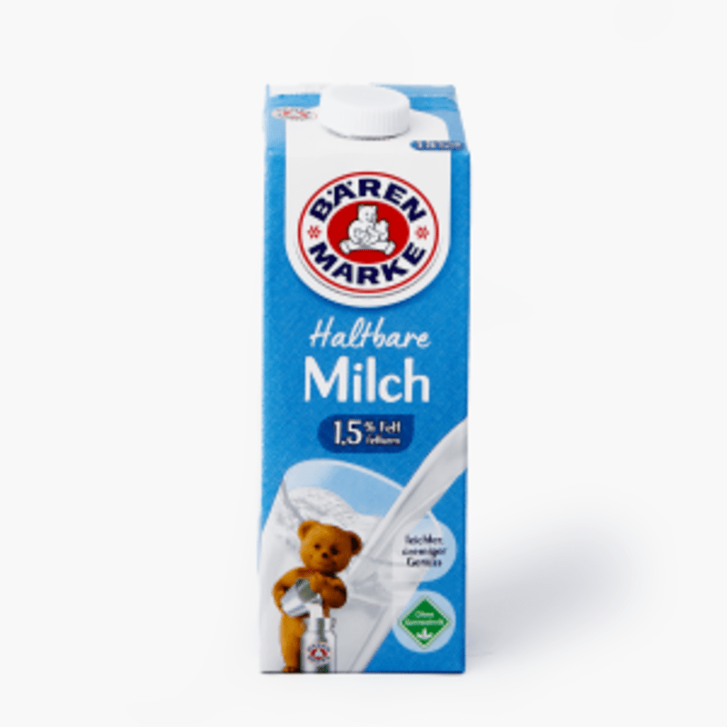 Bärenmarke Haltbare Milch 1,5% Fett. 1l