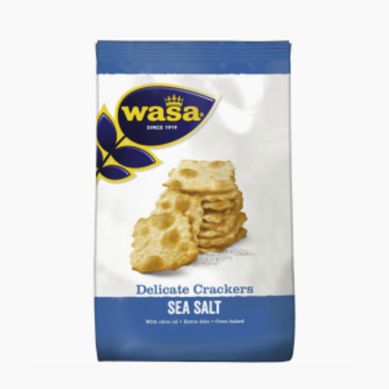 Wasa Delicate Crackers Sea Salt 180g