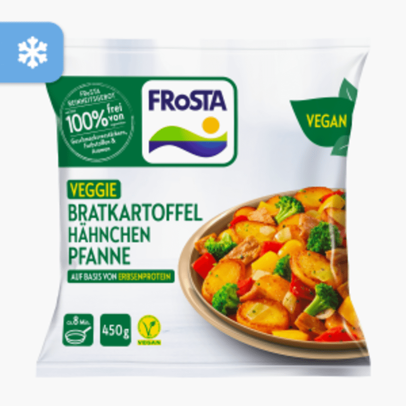 Frosta Veggie Bratkartoffel Hähnchen Pfanne Vegan 450g