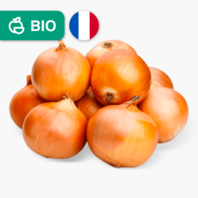 Oignons jaunes bio - 1 kg (France)