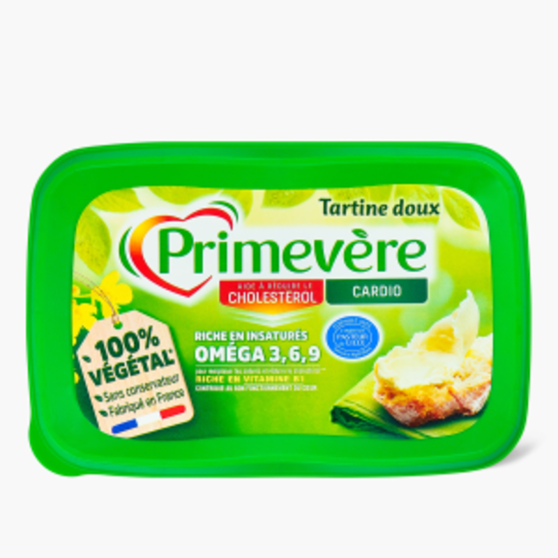 Primevère - Margarine 100% végétal tartine doux (250g)