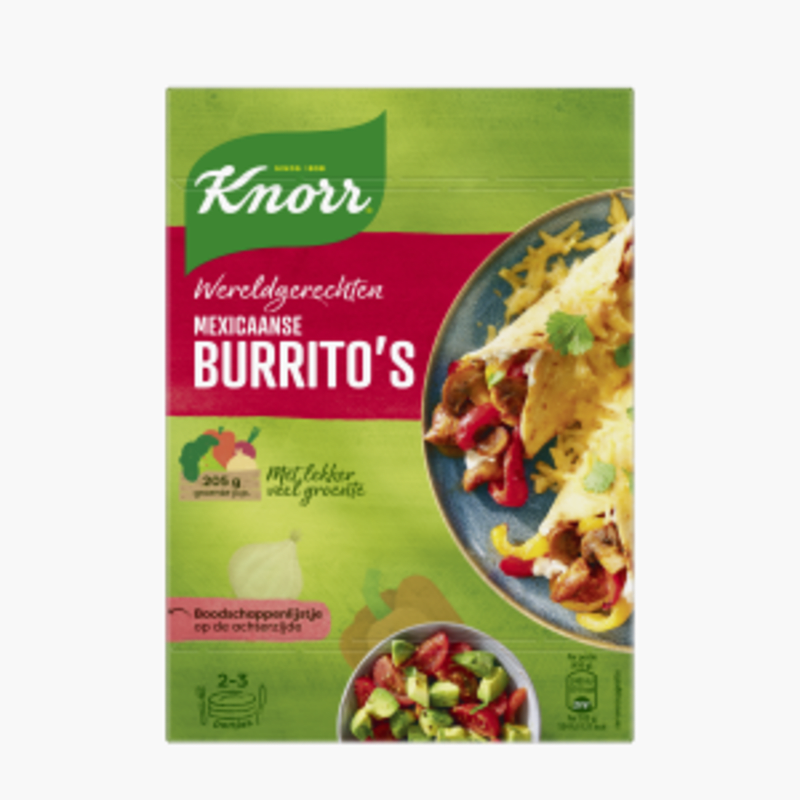 Knorr Wereldgerechten Mexicaanse Burritos 228g