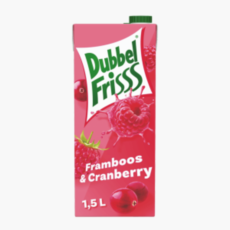 Dubbel Frisss Framboos-Cranberry 1.5L