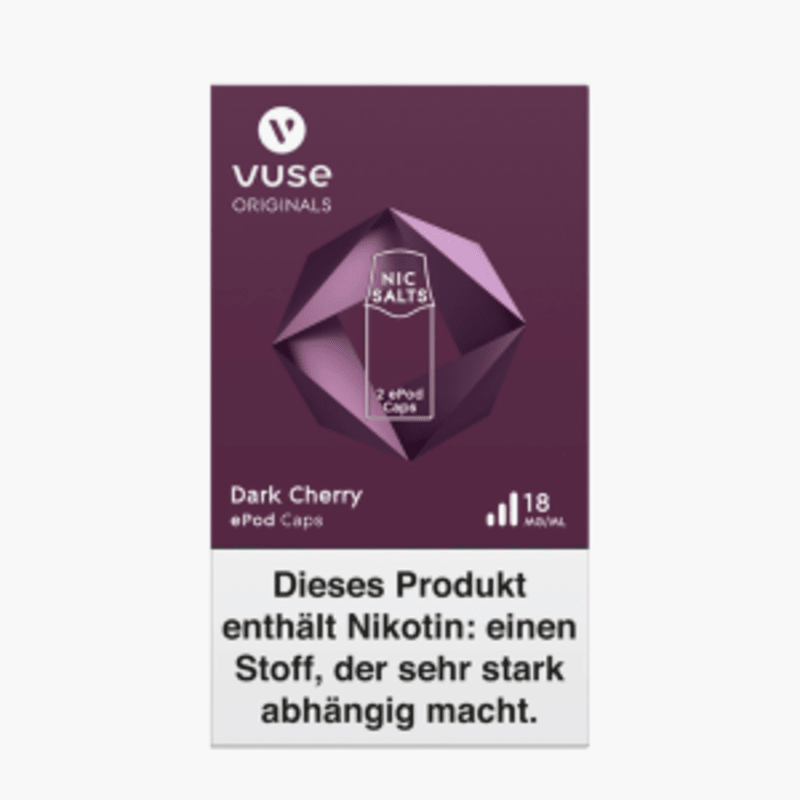 Vuse ePod Caps Dark Cherry Nic Salts 18mg