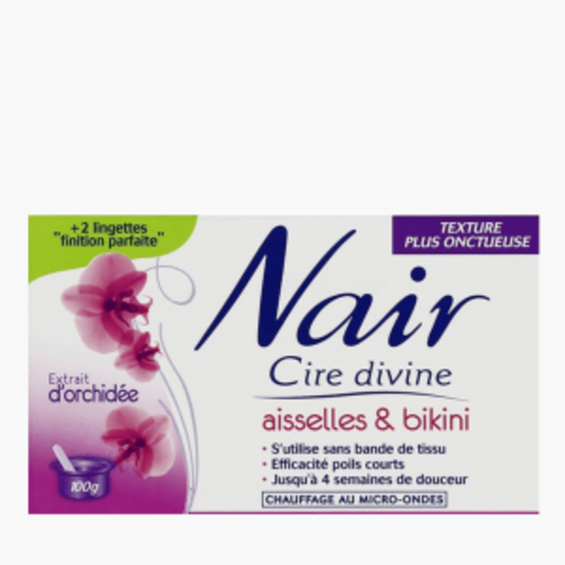 Cire chaude sans bandes Nair Cire Divine Maillot & Aisselles (100g)