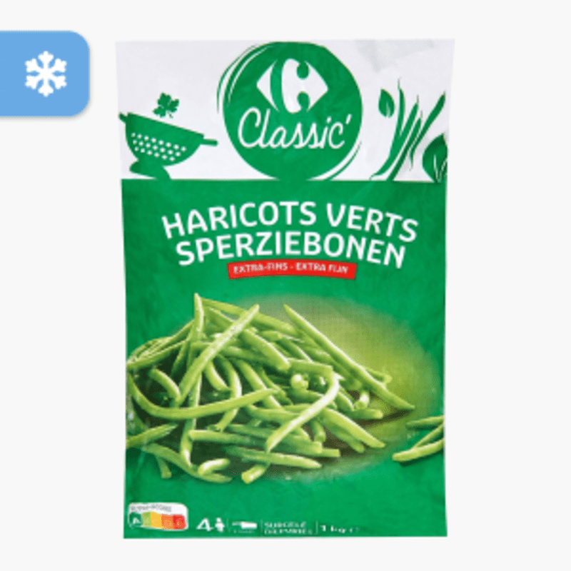 Carrefour - Haricots verts extras fins (1kg)