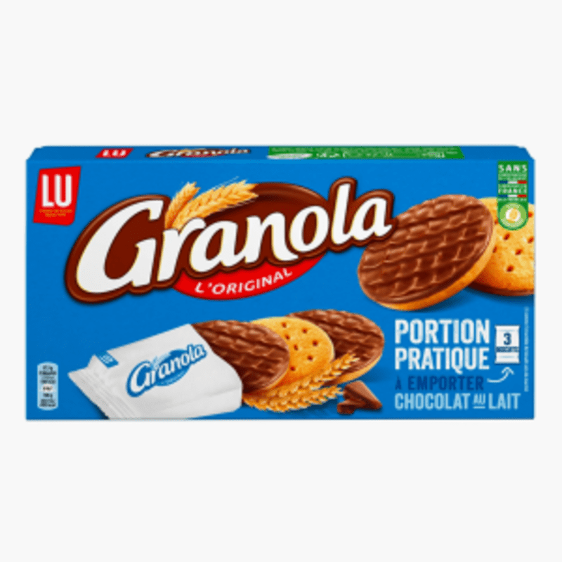 Granola - Biscuits sablés pocket chocolat au lait (225g)