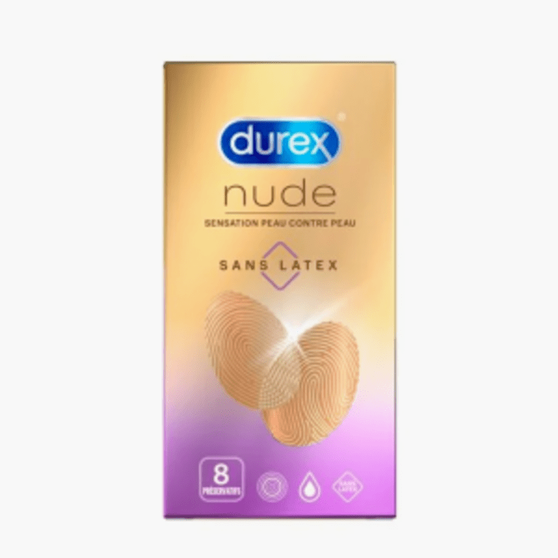 Durex - Préservatifs Nude sans latex (x8)