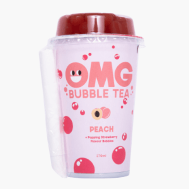 OMG Bubble Tea Peach