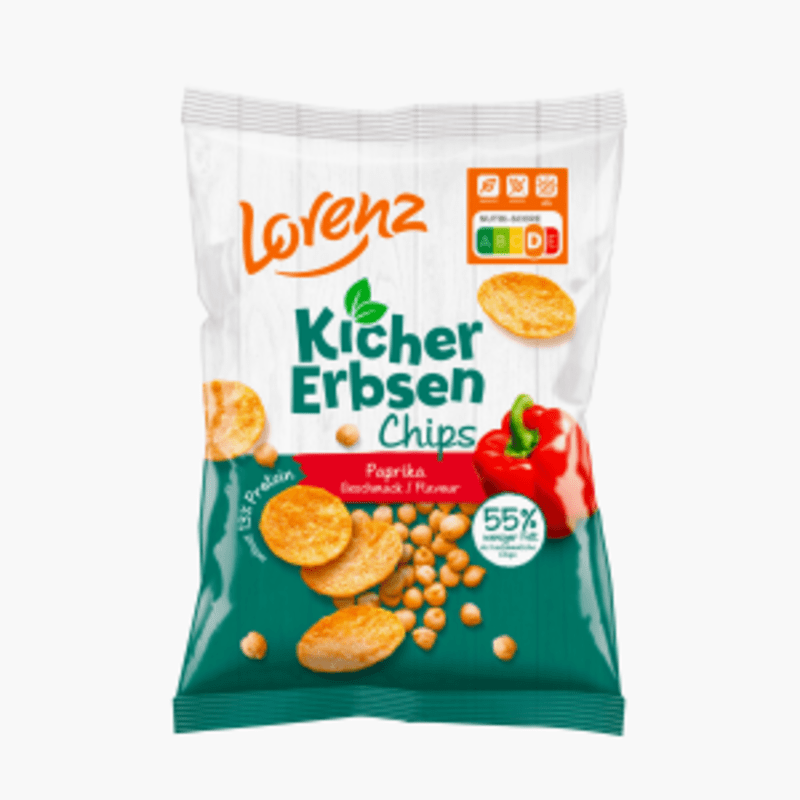 Lorenz Kichererbsen Chips Paprika 85g