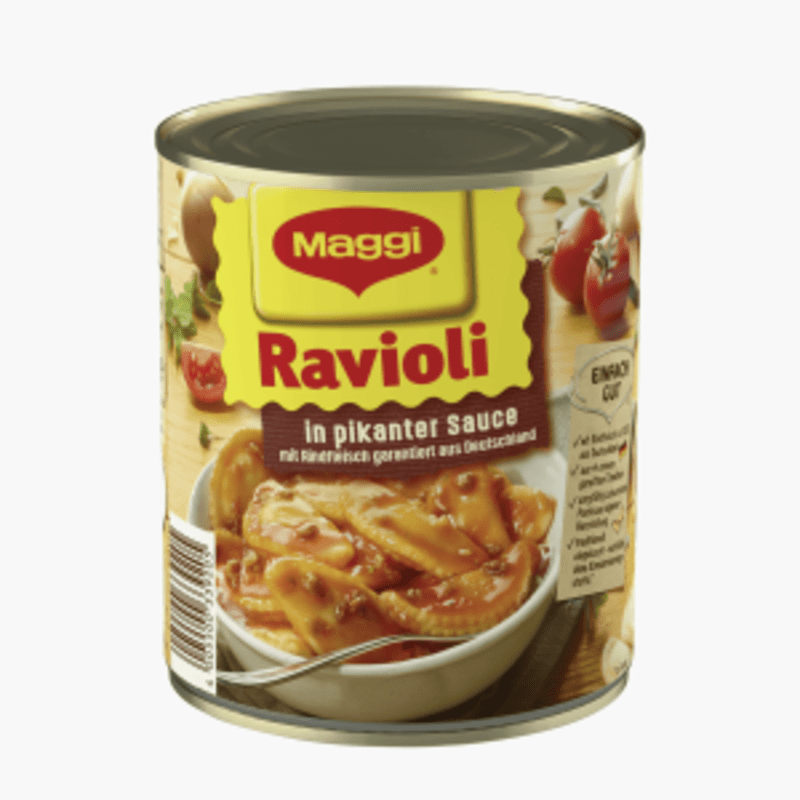 Maggi Ravioli in pikanter Sauce mit Fleisch 800g