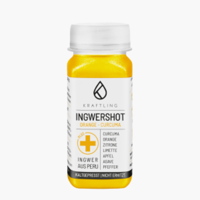 Kraftling Ingwershot Orange-Curcuma 60ml