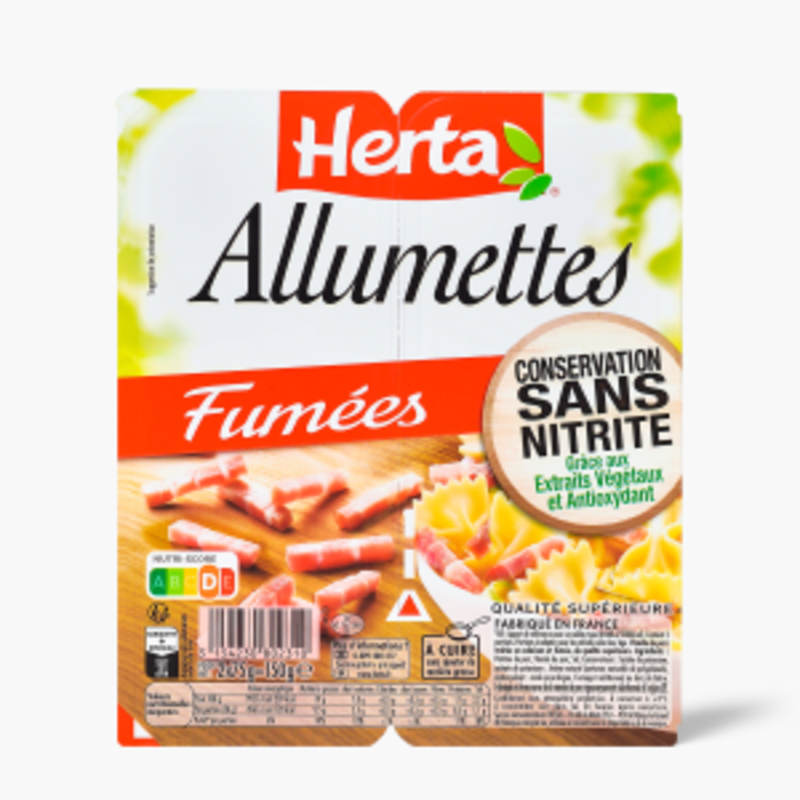 Allumettes Fumées sans nitrite - Herta (2x75g)