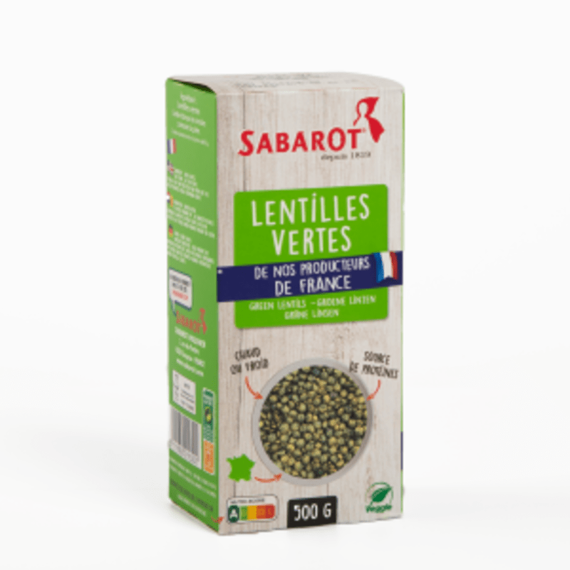 Sabarot - Lentilles vertes de France Chaperon Rouge (500g)