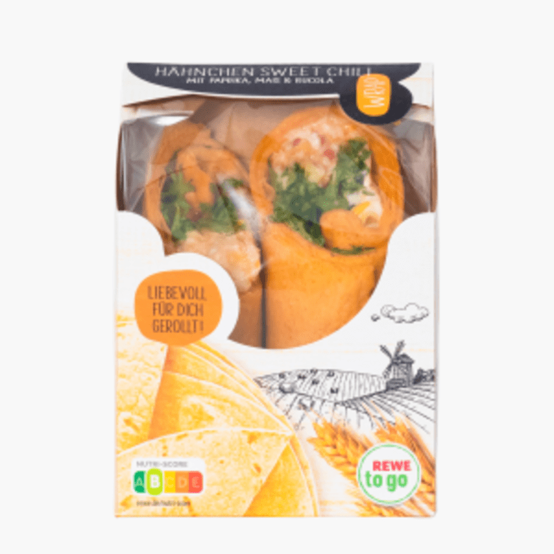 Rewe To Go Wrap Hähnchen Sweet Chili 180g