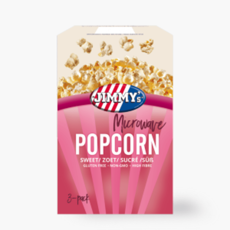 Jimmy's Microwave Popcorn Zoet 3x90g