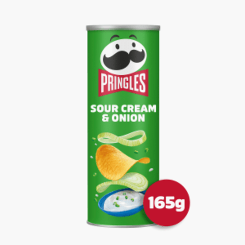 Pringles Sour Cream & Onion 165g