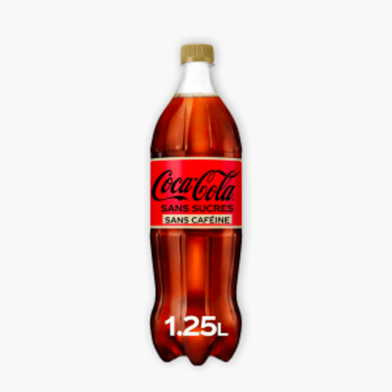 Coca-Cola - Sans sucres sans caféine (1,25l)