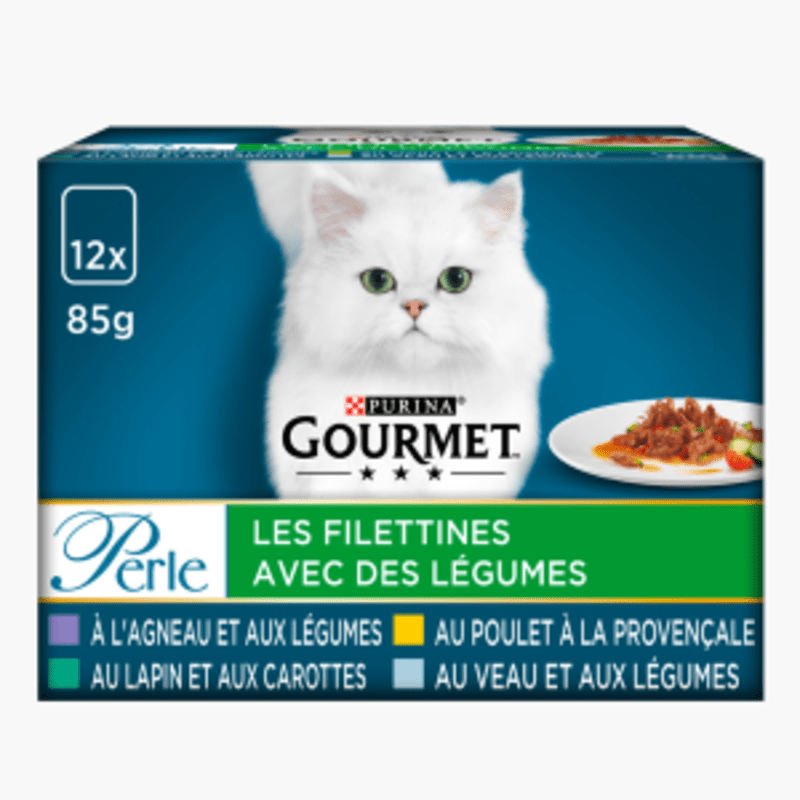 Purina Gourmet - Les Filettines en sauce légumes/viandes (12x85g)