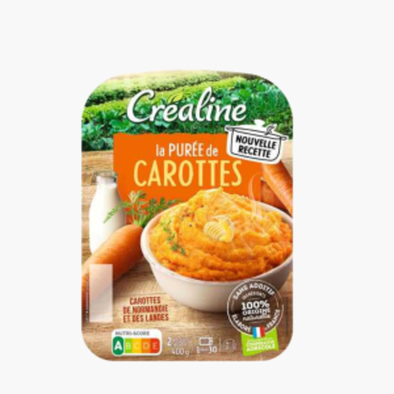 Créaline - Purée fraîche de carottes (2x200g)