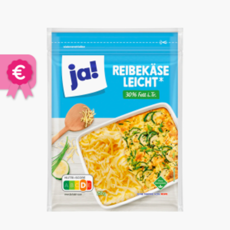 Ja! Reibekäse Leicht 250g