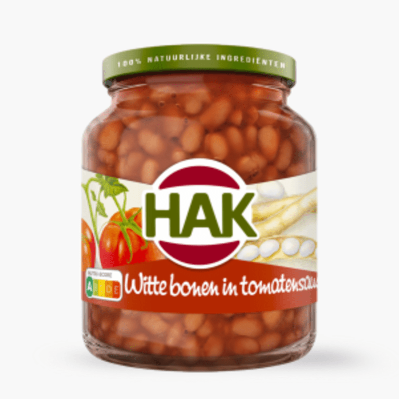 HAK Witte bonen in tomatensaus 360g