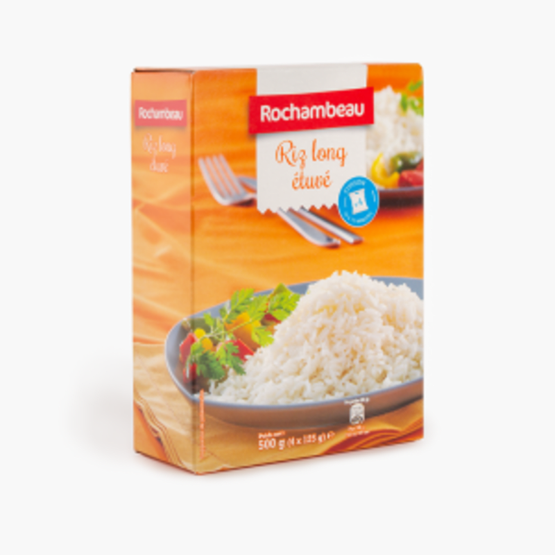 Riz long étuvé (125g)