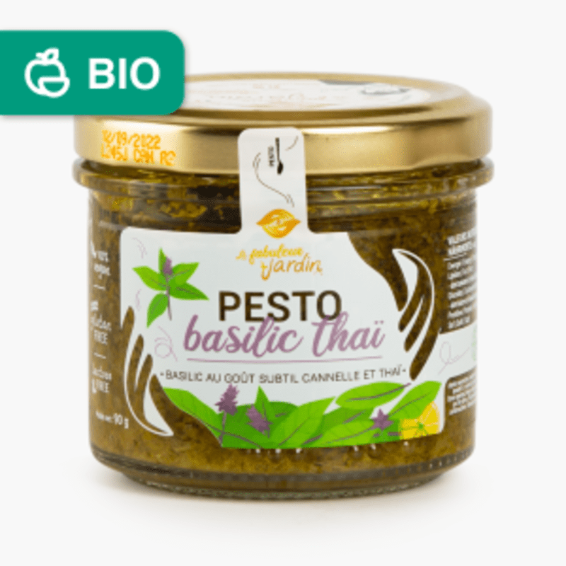 Le fabuleux jardin - Pesto Basilic Thaï Bio (90g)