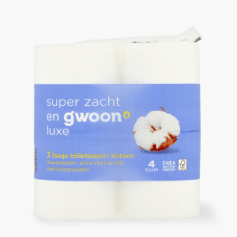 G'woon Toiletpapier Katoen 4 St.