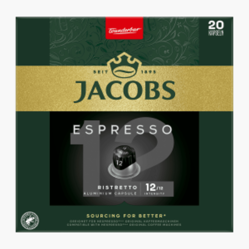 Jacobs Espresso 12 Ristretto 104g (20 Kapseln)