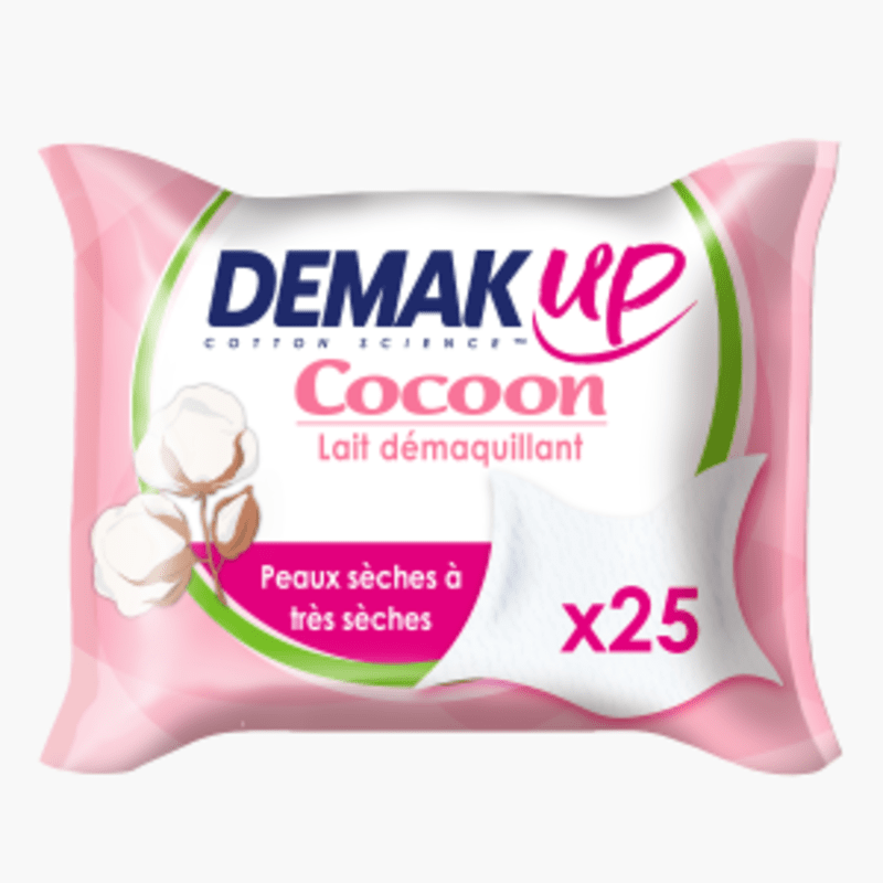 Demak'up - Lingettes démaquillantes peau sensible (x25)